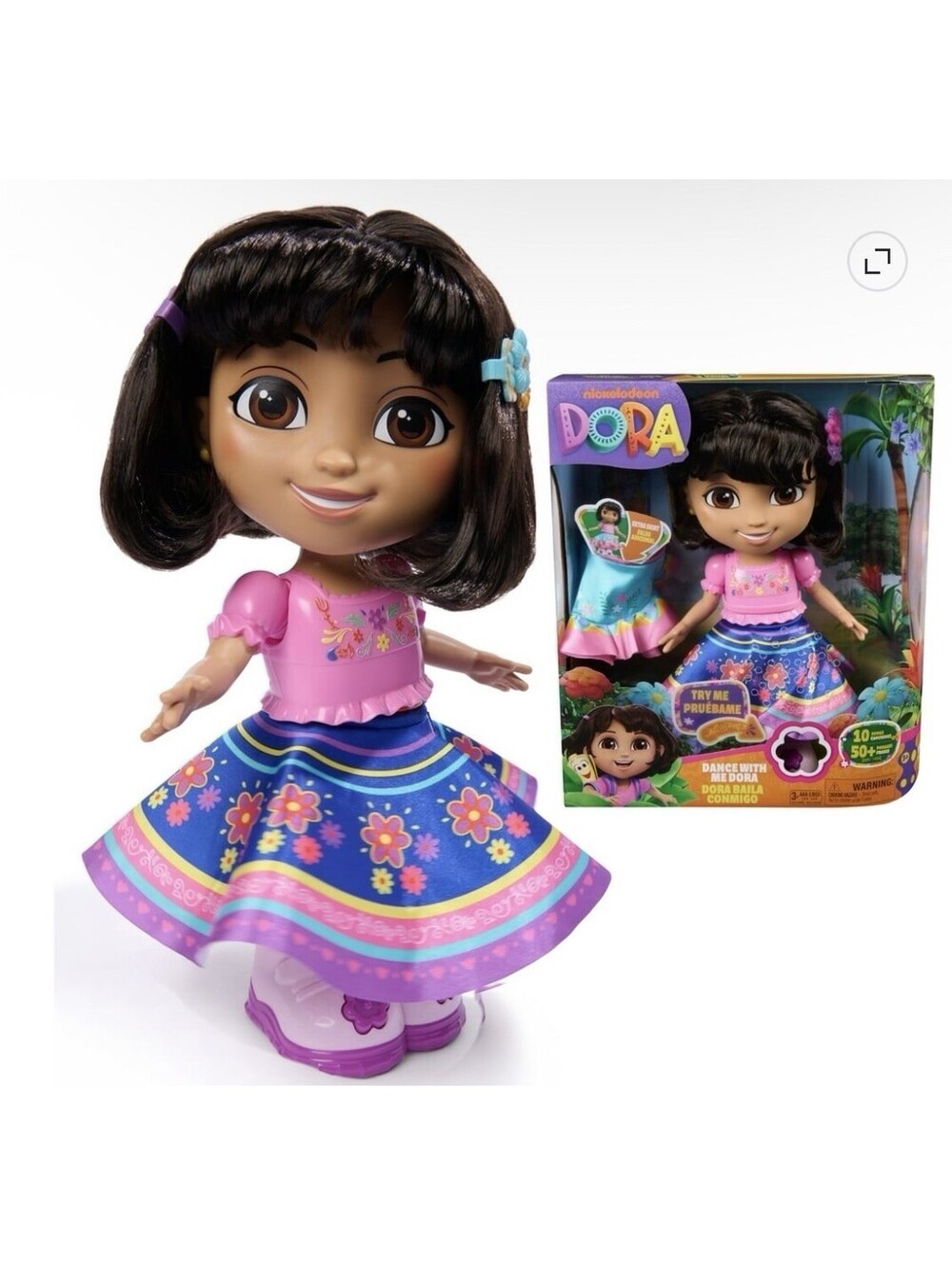 Nickelodeon Dora the Explorer Dance With Me Dora Interactive Doll Outfit Songs